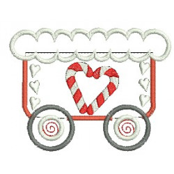 Stickserie - Gingerbread Christmas Weihnachtswagon 2